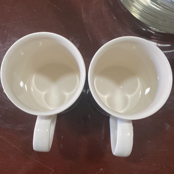 2 coffee tea mug cups EIT made n England blue transfer ware 19th century scenery - Picture 11 of 16